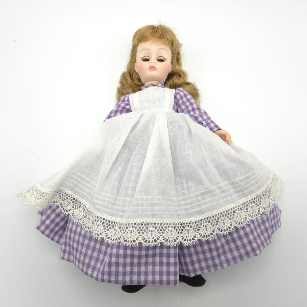 Madame Alexander Little Women Meg 11.5" Doll Purple Dress Vintage